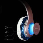 Wholesale Premium Sound HD Over the Ear Wireless Bluetooth Stereo Headphone HK399 (White Gold)